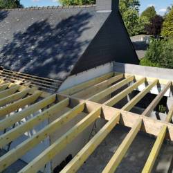 Cr�ation d'un toit plat - Vue de dessus