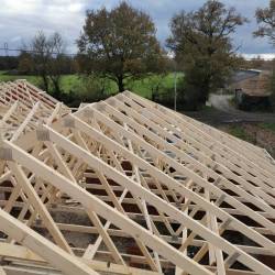 Cr�ation d'une charpente sur le secteur de Blain - vue de dessus
