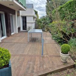 R�fection d'une terrasse avec r�emploi des anciennes lames en bois