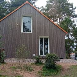 Bardage Bois Naturel Iris� - Chantier RGE - Secteur Saint Br�vin Les Pins - R�novation 